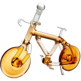 Bicycle Wine Whiskey Decanter 200ML By Bike Decanter For Bourbon And Scotch Biker Gi