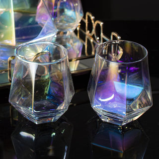 Rainbow Iridescent Wine Set Premium Barware Gift Elegant Drinkware Collection