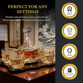 Iceberg Mountain Glacier Shaped Decanter Premium Barware Gift