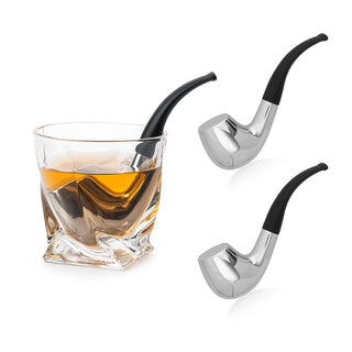 Pipe Whiskey Chillers Gentlemen Pipe Set Of 2 By Stainless Steel Whiskey Stones Rock