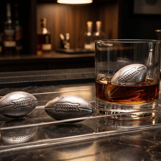 Football Whiskey Stones, Superbowl Chillers, Whiskey Rocks, Gifts for Men