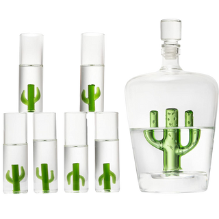 Tequila Decanter Set 1 Premium Barware Gift Elegant Drinkware Collection