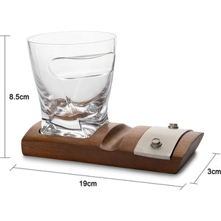 Cigar Glass Coaster With A Whiskey Cigar Glasses Slot To Hold Cigar Whiskey Glass Gi