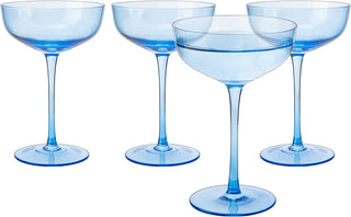 Colored Coupe Glass 7OZ Set Of 4 By Colorful Champagne Cocktail Glasses Fancy Manhat