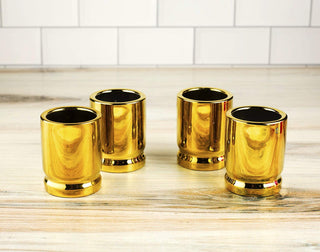 50 Caliber Shot Glasses Set Premium Barware Gift Elegant Drinkware Collection