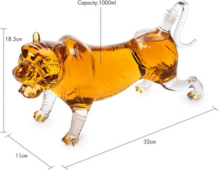 Tiger Decanter 1000ML 11l Whiskey And Wine Decanter By 7h Tiger Glass Decanter For W