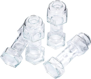 Set Of 4 Dumbbell Beer Whiskey Glasses Giant Lifting Beers 26OZ Glass Large Weightlifting To Scale F