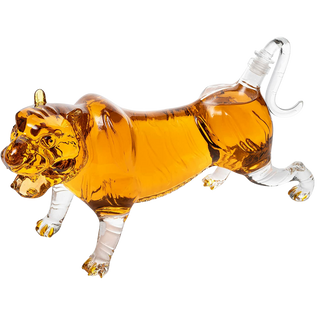 Tiger Decanter 1000ML 11l Whiskey And Wine Decanter By 7h Tiger Glass Decanter For W