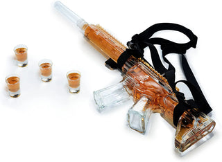 Ar15 Whiskey Decanter Set Holster Attachment Silencer Stopper 22 Oz 4 0 6 Oz Bullet Shot Glasses Uni