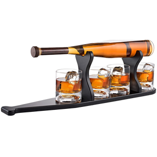 Baseball Bat Whiskey Wine Decanter 4 Baseball Glasses Spirits Set Baseball Coach Gifts Baseballs Lov
