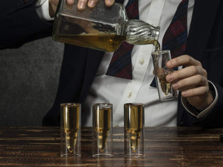 Bullet Shaped Shot Glasses Premium Barware Gift Elegant Drinkware Collection