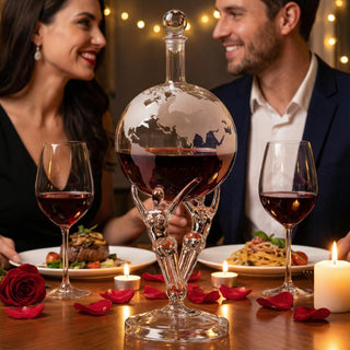 Lovers Crystal Decanter For Wine Whiskey By 12 Tall For Spirits Whiskey Scotch Bourb