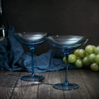 Champagne Coupes 12OZ By Colorful Champagne Glasses Prosecco Mimosa Glasses Set Cock
