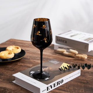 Crystal Stemmed Skiing Apres Ski Skiier Wine Glasses Goblets 1 Glass 14OZ
