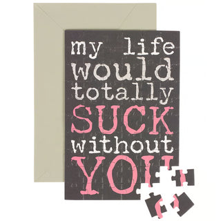 Without you Puzzle Card