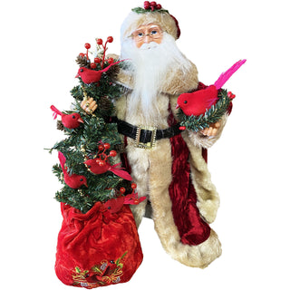 15″ CARDINALS IN A TREE CLAUS