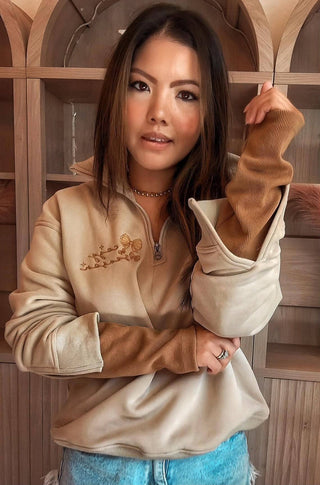 Cozy Keepsakes™ LayerPop™ Extended Cuffs Quarter Zip