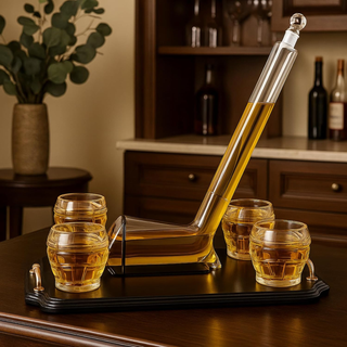 Ice Hockey Whiskey Decanter Premium Barware Gift Elegant Drinkware Collection