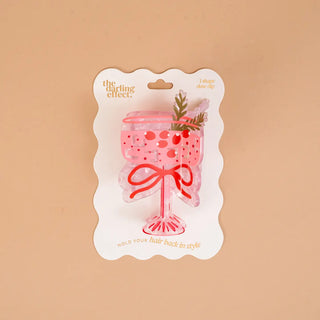 Cranberry Cosmo - Claw Clip