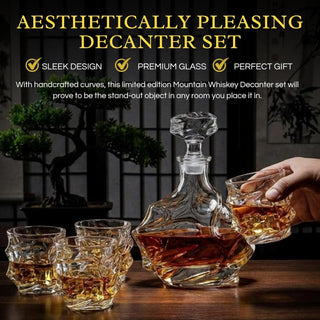 Iceberg Mountain Glacier Shaped Decanter Premium Barware Gift