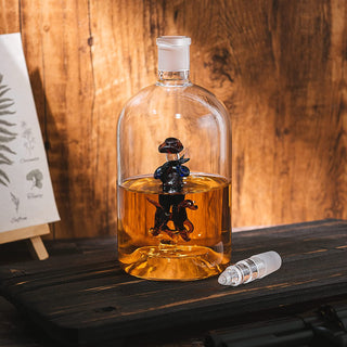 Man With Dog Hunting Bullet Whiskey Decanter Premium Barware Gift