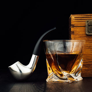 Pipe Whiskey Chillers Gentlemen Pipe Set Of 2 By Stainless Steel Whiskey Stones Rock