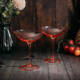 Champagne Coupes 12OZ By Colorful Champagne Glasses Prosecco Mimosa Glasses Set Cock