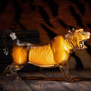 Tiger Decanter 1000ML 11l Whiskey And Wine Decanter By 7h Tiger Glass Decanter For W