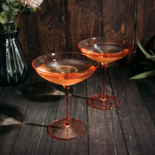 Champagne Coupes 12OZ By Colorful Champagne Glasses Prosecco Mimosa Glasses Set Cock