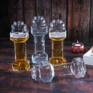 Single Set Dumbbell Beer Whiskey Glasses Giant Lifting Beers 26OZ Glass Large Weight