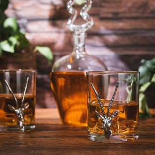Stag Antler Whiskey Decanter Premium Barware Gift Elegant Drinkware Collection