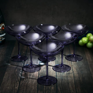 Lavender Champagne Coupes 12OZ Set Of 6 By Colored Champagne Glasses Prosecco Mimosa