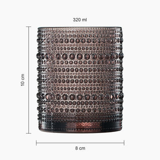 Hobnail Drinking Glasses Venus Colors Beaded Tumbler Drinking Glasses Set Set Of 6