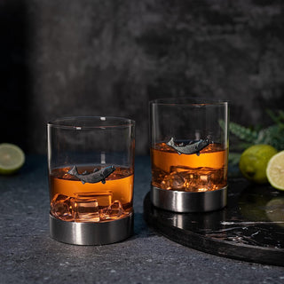 Fishing Whiskey Glasses Set Of 2 By Fisherman Gifts Fish Old Fashioned Whiskey Rum B