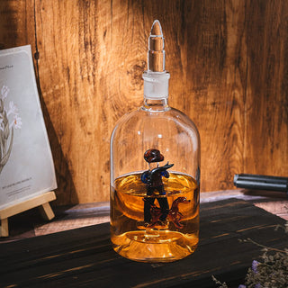 Man With Dog Hunting Bullet Whiskey Decanter Premium Barware Gift