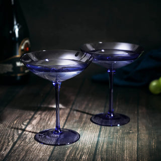 Champagne Coupes 12OZ By Colorful Champagne Glasses Prosecco Mimosa Glasses Set Cock