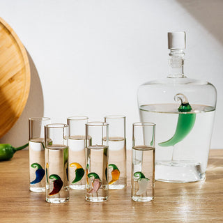 Tequila Decanter Set With Agave Decanter And 6 Agave Shot Glasses Perfect For Any Bar Or Tequila Par