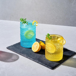 Hobnail Drinking Glasses Colored Beaded Drinking Set Of 12 Premium Barware Gift
