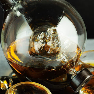 Large Skull Face Decanter Premium Barware Gift Elegant Drinkware Collection
