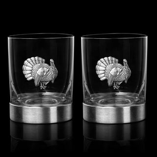 Turkey Whiskey Glasses Set Of 2 By Old Fashioned Whiskey Rum Brandy Scotch Glasses E