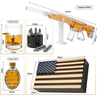 Ar15 Whiskey Decanter Gift Premium Barware Gift Elegant Drinkware Collection