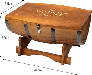 Large Display Whiskey Wine Decanter With Antique Ship Handcrafted Wood Barrel Storage De