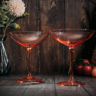 Champagne Coupes 12OZ By Colorful Champagne Glasses Prosecco Mimosa Glasses Set Cock