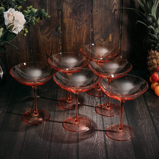 Champagne Coupes 12OZ By Colorful Champagne Glasses Prosecco Mimosa Glasses Set Cock