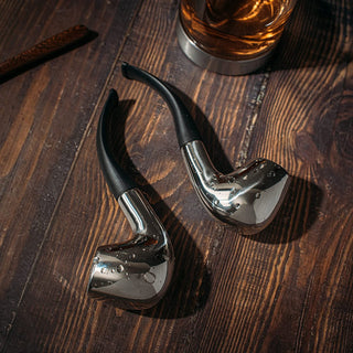 Pipe Whiskey Chillers Gentlemen Pipe Set Of 2 By Stainless Steel Whiskey Stones Rock