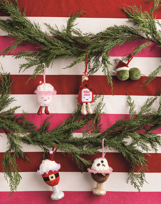 Cocktail Plush Ornaments