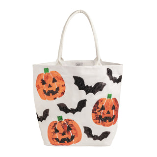 Pumpkin Halloween Sparkle Tote