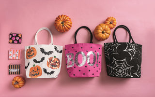 Pumpkin Halloween Sparkle Tote