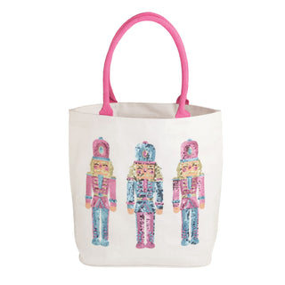 Nutcracker Pink Holiday Sparkle Tote