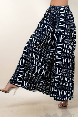 Vogue Black Palazzo Pants